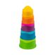 Пірамідка тактильна Чашки Fat Brain Toys dimpl stack (F293ML) kidis_13680 фото 2