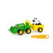 Ігровий набір-конструктор John Deere Kids Трактор із ковшем і причепом (47209) kidis_14104 фото 1