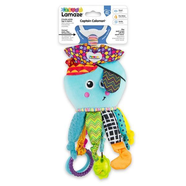 М'яка іграшка-підвіска Lamaze Кальмар із прорізувачем (L27068) L27068 фото