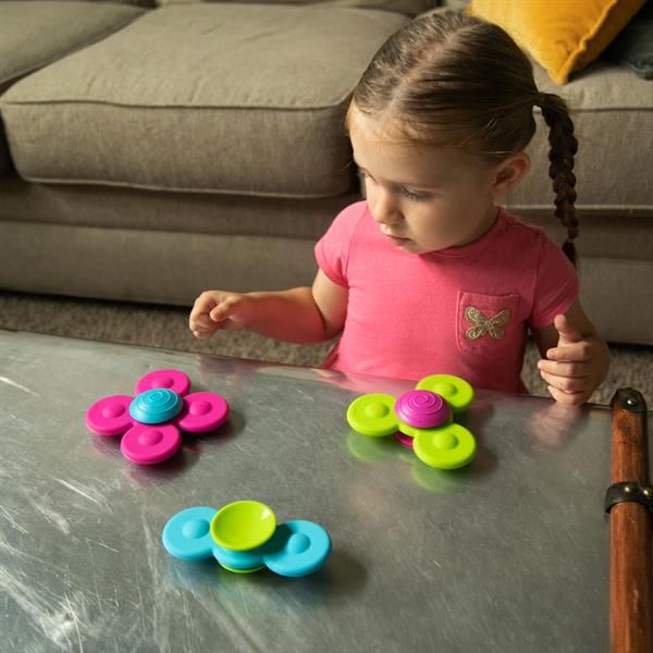 Набір прорізувачів-спінерів із присосками Fat Brain Toys Whirly Squigz 3 шт. (F210ML) kidis_13655 фото