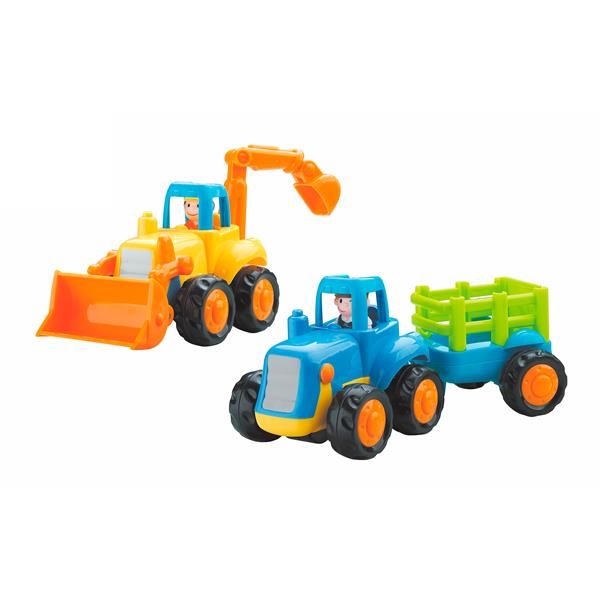 Набір іграшкових машинок Hola Toys Бульдозер і трактор, 6 шт. (326AB-6) kidis_8988 фото