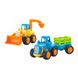 Набір іграшкових машинок Hola Toys Бульдозер і трактор, 6 шт. (326AB-6) kidis_8988 фото 2