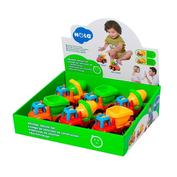 Набір іграшкових машинок Hola Toys Самоскид і бетономішалка, 6 шт. (326CD-6) kidis_2517 фото