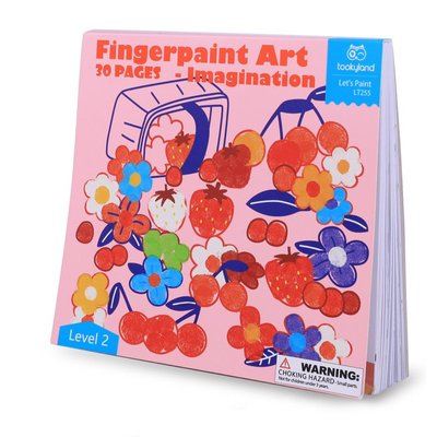 Альбом для малювання пальчиковими фарбами Tookyland рожевий 100831 фото