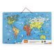 Магнітний пазл Viga Toys Карта світу з маркерной дошкою українською мовою (44508) kidis_11835 фото 4