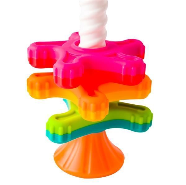 Пірамідка-спінер тактильна Fat Brain Toys MiniSpinny (F134ML) kidis_13626 фото