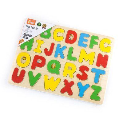Дерев'яний пазл Viga Toys Англійський алфавіт, великі літери (58543) kidis_2433 фото