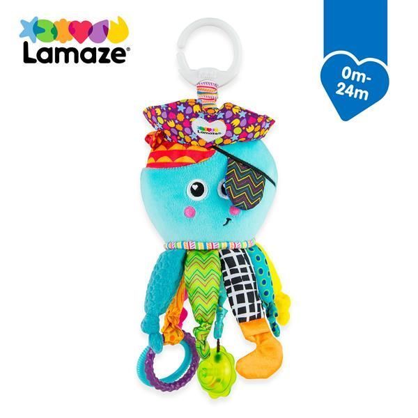 М'яка іграшка-підвіска Lamaze Кальмар із прорізувачем (L27068) kidis_14179 фото