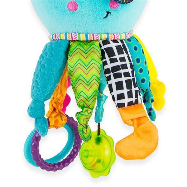 М'яка іграшка-підвіска Lamaze Кальмар із прорізувачем (L27068) kidis_14179 фото