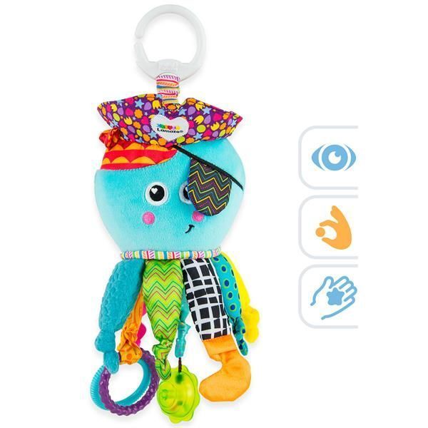 М'яка іграшка-підвіска Lamaze Кальмар із прорізувачем (L27068) kidis_14179 фото