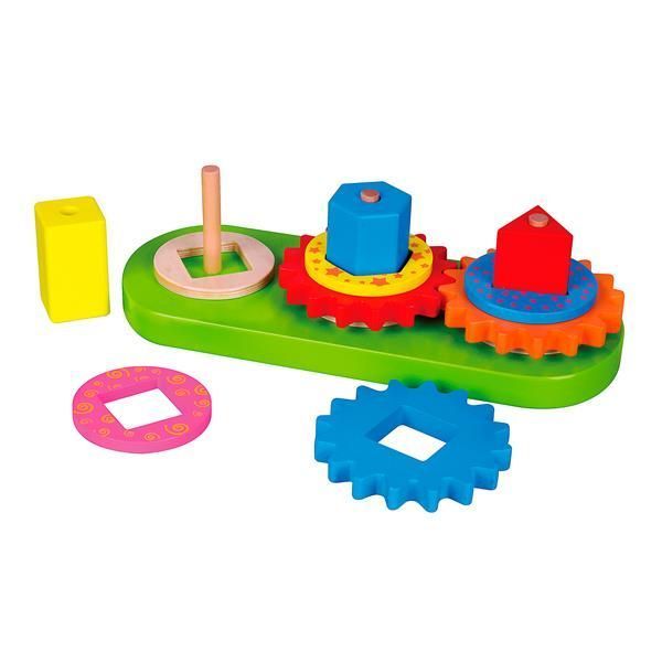 Дерев'яна пірамідка Viga Toys Шестерінки (59611) kidis_845 фото