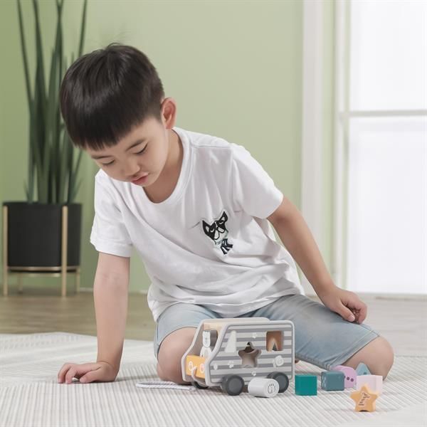 Дерев'яний сортер-каталка Viga Toys PolarB Вантажівка (44041) kidis_9099 фото