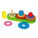 Дерев'яна пірамідка Viga Toys Шестерінки (59611) kidis_845 фото 3