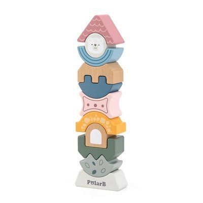 Дерев'яна пірамідка-балансир Viga Toys PolarB Башточка (44070) kidis_14319 фото