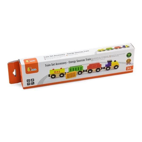 Набір для залізниці Viga Toys Вантажний поїзд із пальним (50820) kidis_834 фото