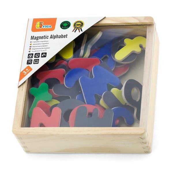 Набір магнітних літер Viga Toys Англійські великі та малі 52 шт. (50324) kidis_1138 фото