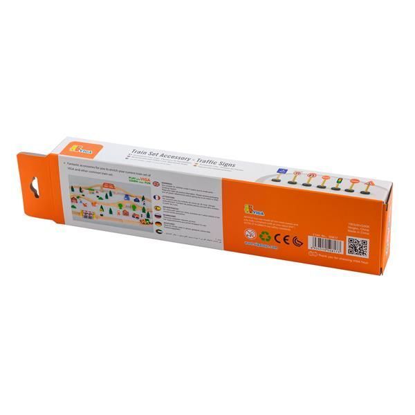 Набір для залізниці Viga Toys Дорожні знаки (50817) kidis_831 фото