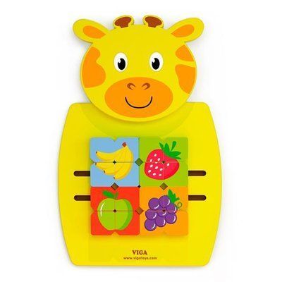 Бізіборд Viga Toys Жираф з фруктами (50680FSC) kidis_13143 фото