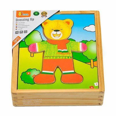 Дерев'яний ігровий набір Viga Toys Гардероб ведмедика (56401) kidis_953 фото