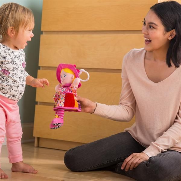 М'яка іграшка-підвіска Lamaze Лялька Емілі з брязкальцем (L27026) L27026 фото