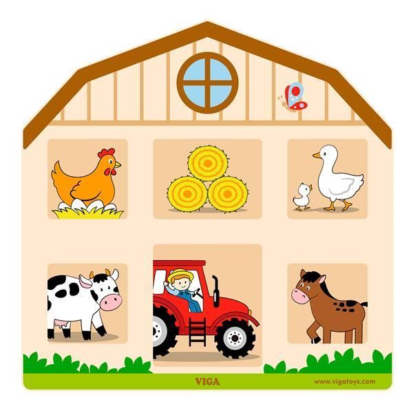 Бізіборд Viga Toys Будиночок на фермі (51627) kidis_1117 фото