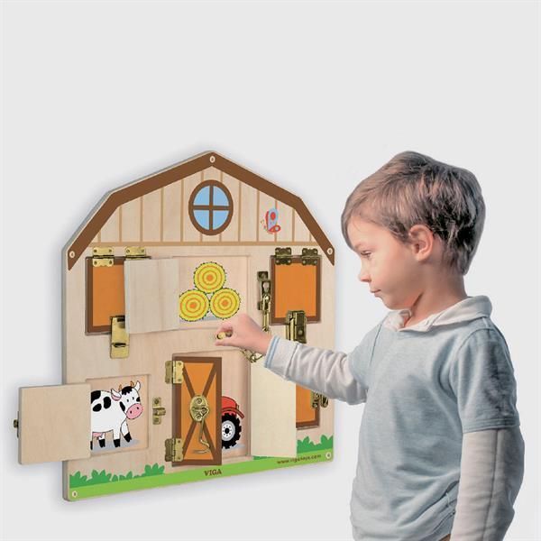 Бізіборд Viga Toys Будиночок на фермі (51627) kidis_1117 фото