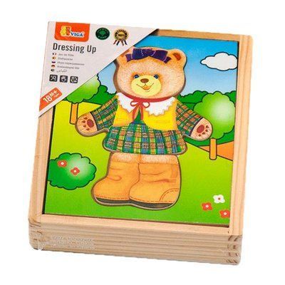 Дерев'яний ігровий набір Viga Toys Гардероб ведмедиці (56403) kidis_954 фото