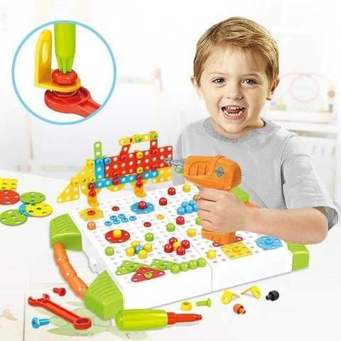 Купити Конструктор-мозаїка з шуруповертом Portable Platter (254