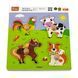 Дерев'яна рамка-вкладиш Viga Toys Звірята на фермі (50839) kidis_597 фото 1