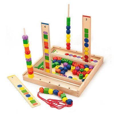Навчальний набір Viga Toys Шнурівка логіка (56182) kidis_415 фото