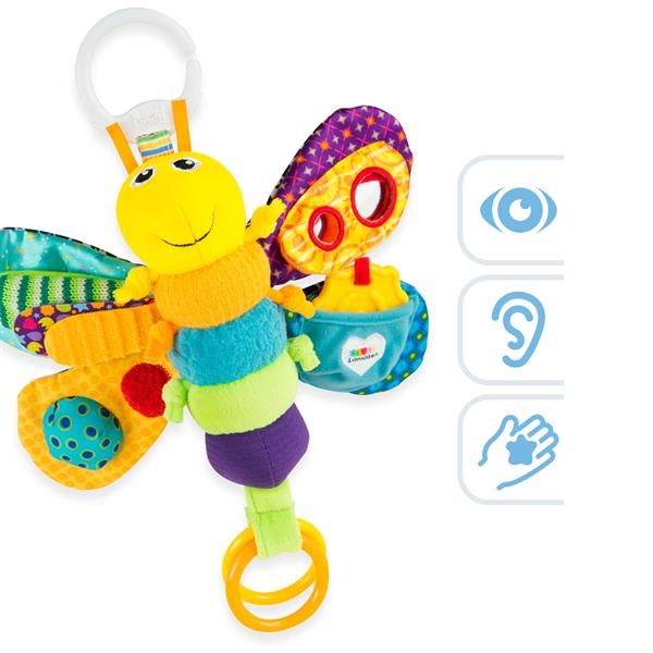 М'яка іграшка-підвіска Lamaze Метелик із прорізувачем і пискавкою (L27024) kidis_14175 фото