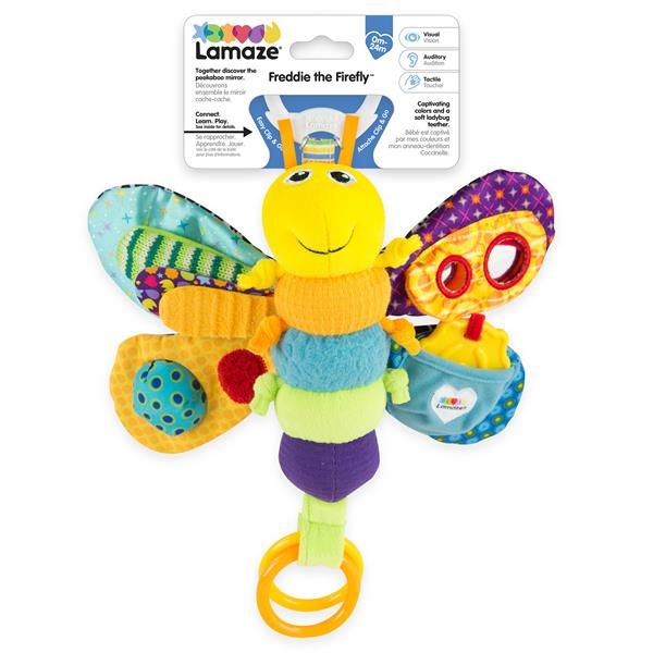 М'яка іграшка-підвіска Lamaze Метелик із прорізувачем і пискавкою (L27024) kidis_14175 фото