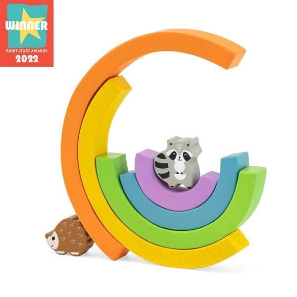 Дерев'яна гра-баланс Viga Toys Веселка (44590) kidis_14338 фото