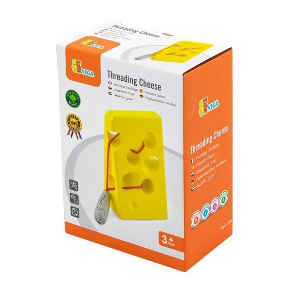 Дерев'яна шнурівка Viga Toys Сир (56281) kidis_2023 фото