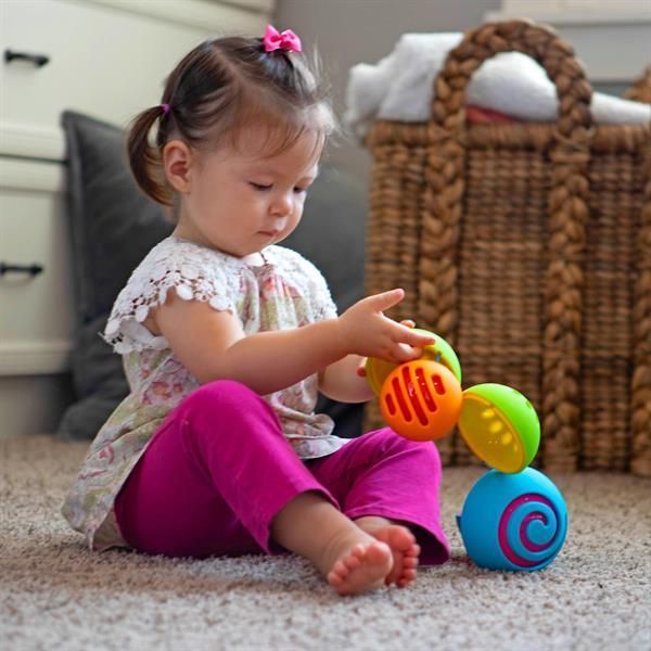 Іграшка-сортер сенсорна Сфери Омбі Fat Brain Toys Oombee Ball (F230ML) kidis_13665 фото