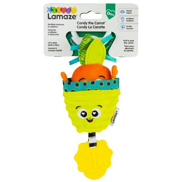 М'яка іграшка-підвіска Lamaze Морквина із прорізувачем (L27381) kidis_14198 фото