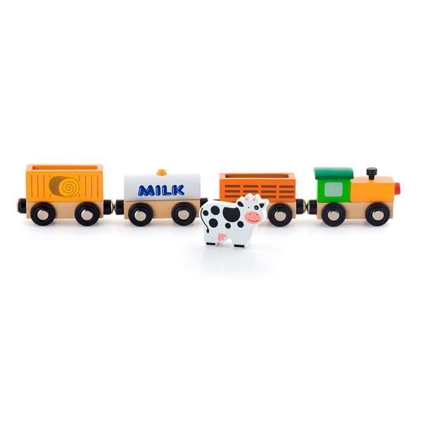 Набір для залізниці Viga Toys Поїзд-ферма (50821) kidis_9511 фото