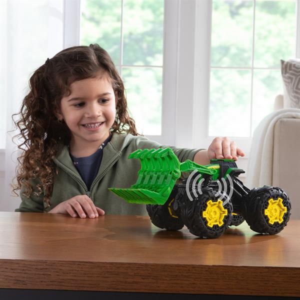 Іграшковий трактор John Deere Kids Monster Treads з ковшем і великими колесами (47327) kidis_14112 фото