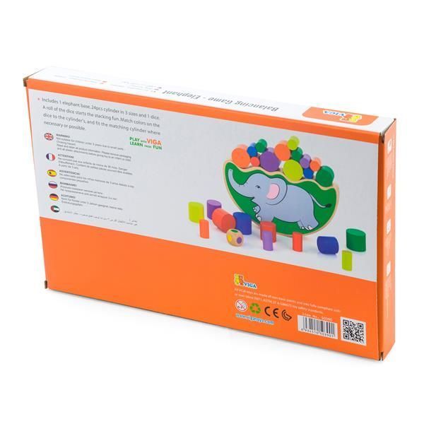 Дерев'яна гра-баланс Viga Toys Слоник (50390) kidis_574 фото