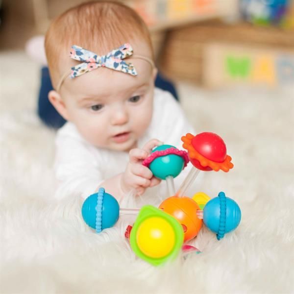 Прорізувач для зубов Сенсорні кулі Fat Brain Toys Wimzle (F136ML) kidis_13628 фото