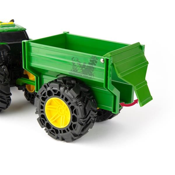 Іграшковий трактор John Deere Kids Monster Treads із причепом і великими колесами (47353) kidis_14114 фото
