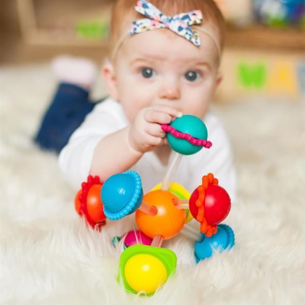 Прорізувач для зубов Сенсорні кулі Fat Brain Toys Wimzle (F136ML) kidis_13628 фото