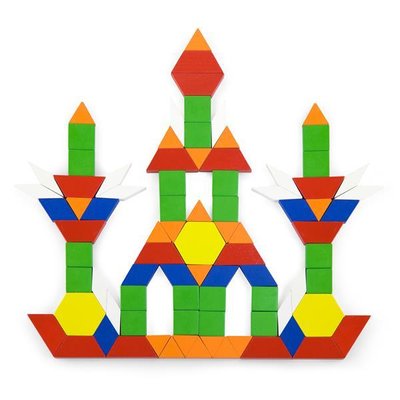 Дерев'яний ігровий набір Viga Toys Кольорова мозаїка 250 ел. (50065) kidis_2043 фото