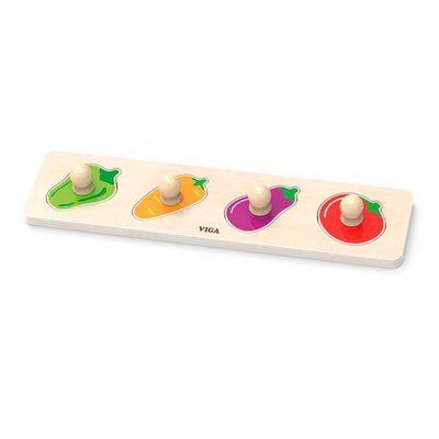 Дерев'яна рамка-вкладиш Viga Toys Овочі (44532) kidis_9119 фото