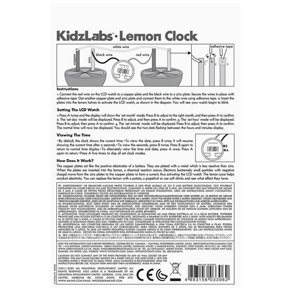Набір для досліджень 4M Лимонний годинник (00-03306) kidis_9364 фото