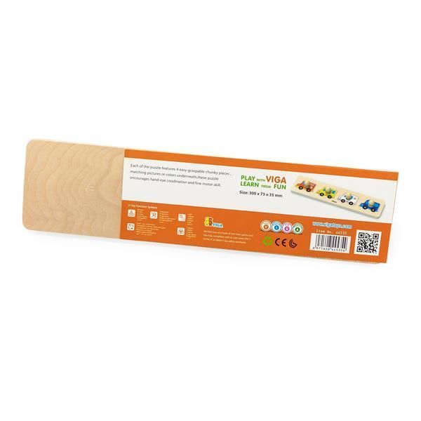 Дерев'яна рамка-вкладиш Viga Toys Спецмашини (44535) kidis_9122 фото