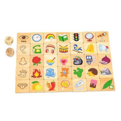 Дерев'яний пазл-гра Viga Toys Органи чуття (44507) kidis_9116 фото