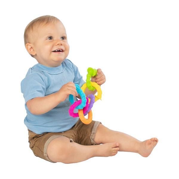 Набір прорізувачів для зубів Гнучкі колечка Fat Brain Toys pipSquigz Ringlets (F250ML) kidis_13668 фото