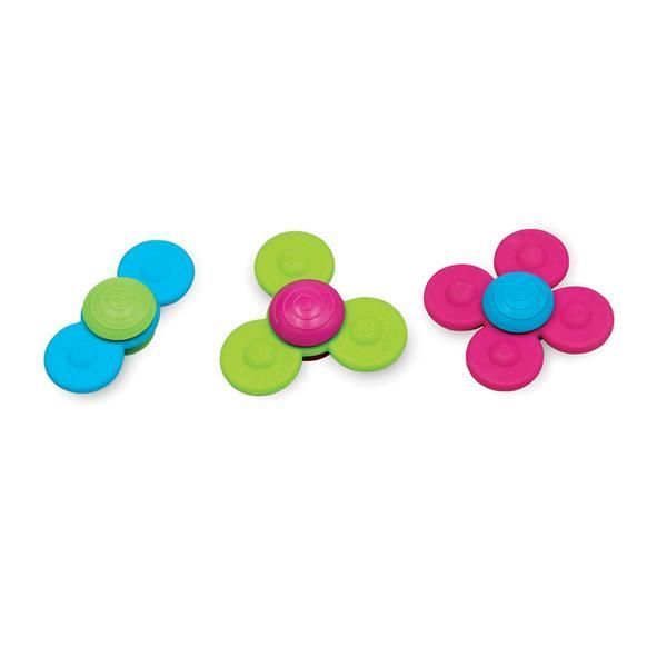 Набір прорізувачів-спінерів із присосками Fat Brain Toys Whirly Squigz 3 шт. (F210ML) kidis_13655 фото