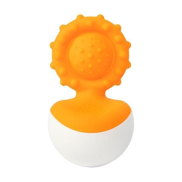 Прорізувач-неваляшка Fat Brain Toys dimpl wobl помаранчевий (F2172ML) kidis_13687 фото
